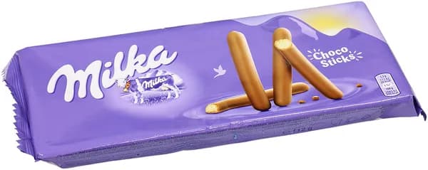 Milka Lila Stix палочки-печенья покрытые молочным шоколадом, 112 г