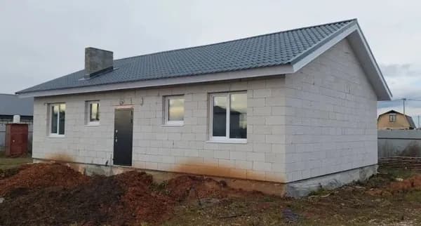 Проект архитектурный одноэтажного дома 80м2 из газобетонных блоков