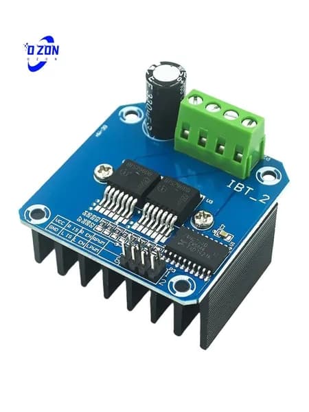 Двойной модуль драйвера двигателя BTS7960 / Н мост, 43 А, высокая мощность, поддержка ШИМ.