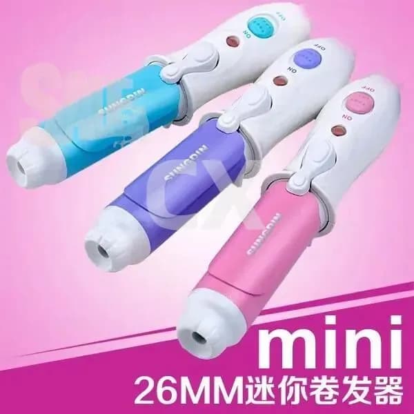 Мини-мультфильм, прямые и щипцы, электрические щипцы для завивки волос двойного назначения, фиолетовые