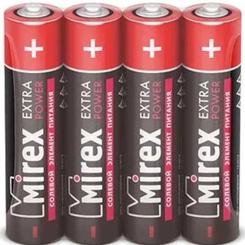 Батарейка AAA солевая Mirex R03 в термопленке 4 шт.