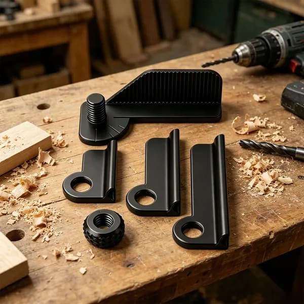 Направляющая для сверления под углом 0 , 30 , 45 , 60 и 90 , 3D-печать, пластик, чёрная