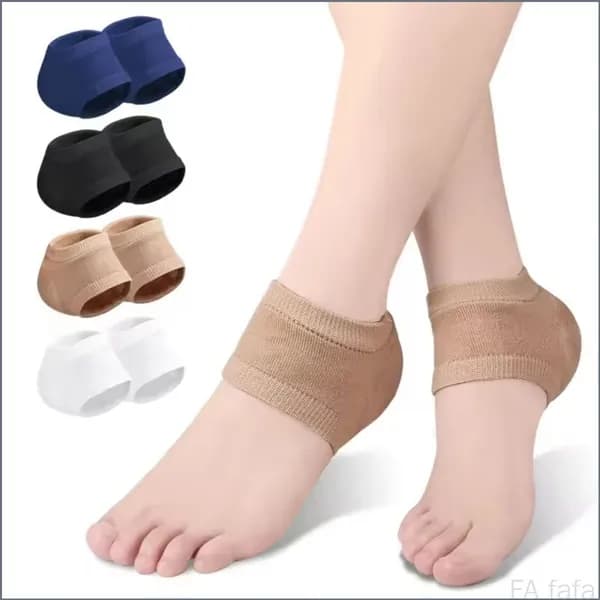Качественные силиконовые гелевые накладки на пятки, пара 2 штуки