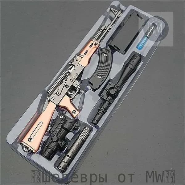 Мини AKM модель оружия Battlefield PUBG серия брелок M416 AWM AKM 98K M24 M16