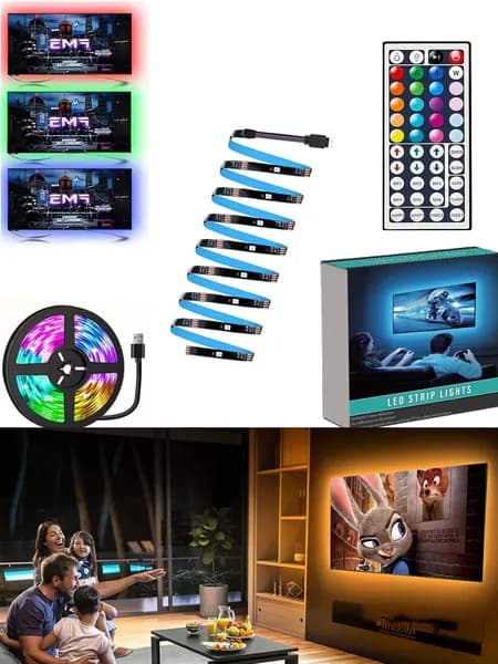Светодиодная лента, IP20, Голубой, 1 шт