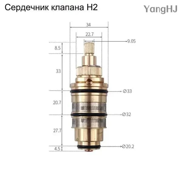 Термостатический картридж H2