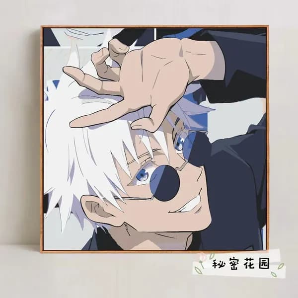 Картина по номерам 'Магическая битва Гето Сугуру/Jujutsu Kaisen Suguru Geto' 20*20cm