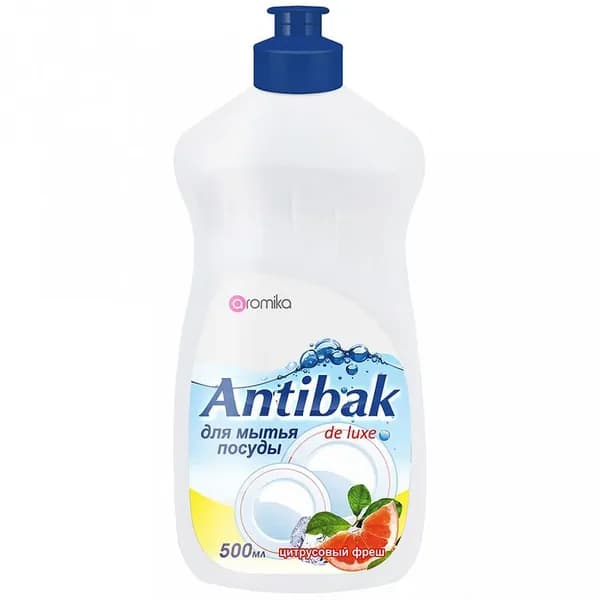 Aromika Гель для посуды Antibak De Luxe, цитрусовый фреш, 500 мл