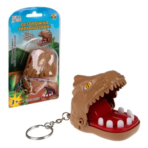 Мини игра крокодил с зубами 1TOY динозавр