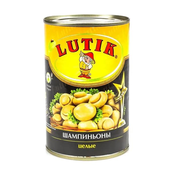 Шампиньоны Lutik целые 425 г