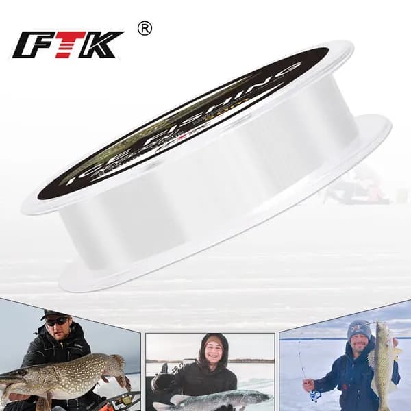 FTK Монофильная леска для рыбалки, размотка: 50 м, толщина: 0.2 мм