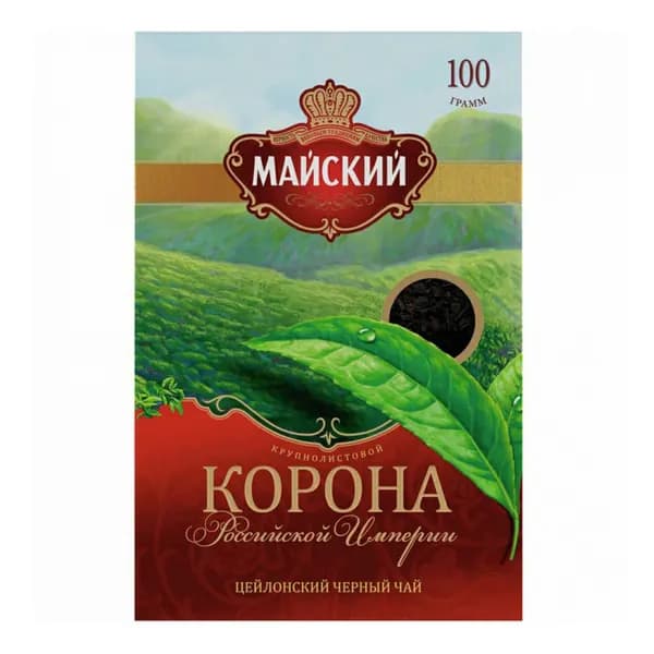 Чай черный Майский Корона Российский Империи 100 г