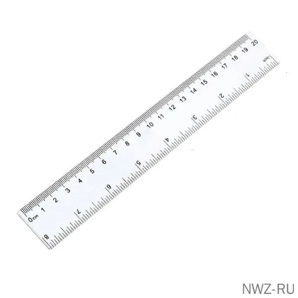 Прозрачная измерительная линейка с покрытием предотвращающим смазывание для точных чертежей