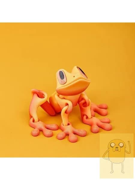 3D-ручка для рисования, магнитная лягушка-подвеска, с подвижными суставами, для холодильника и авто