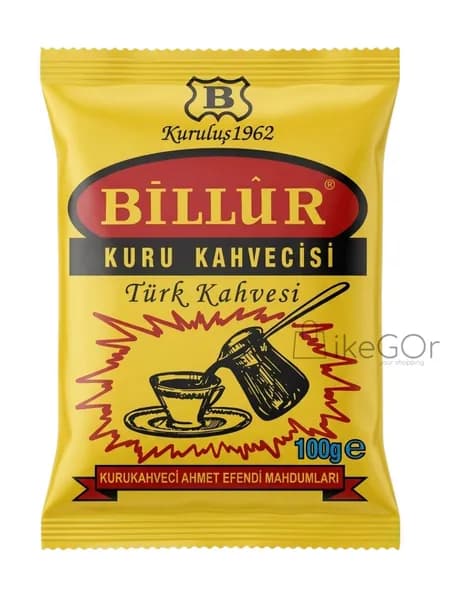 Турецкий кофе Billur Kahve 100 г свежемолотый традиционный кофе тонкого помола