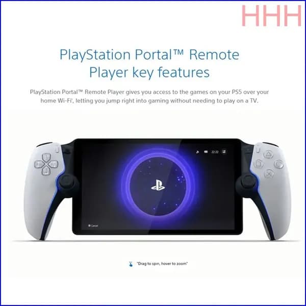 Белая техника. Игровая приставка Sony PlayStation 5 PS5 Portal Remote Player, портативная, русский язык, японская версия, 99% новый Loyan