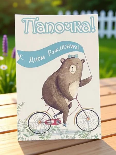 Открытка №4 "Любимому папе" 10*15