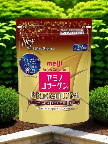 Amino Premium collagen Meiji / Японский коллаген гидролизованный морской с витамином С
