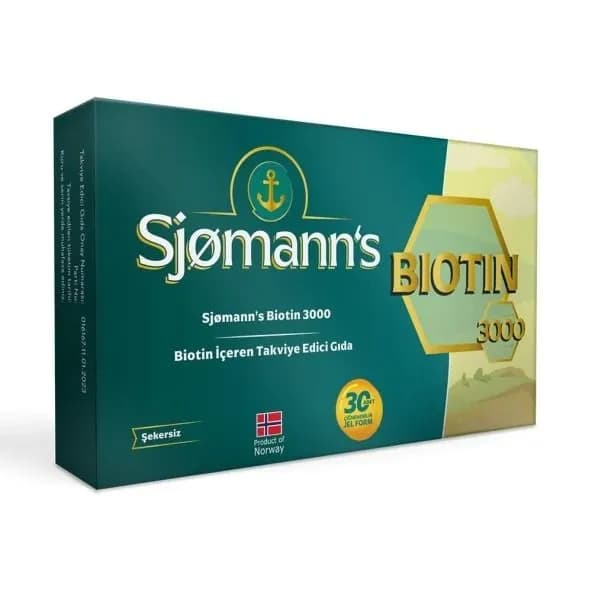 Sjomann's Биотин 30 жевательных гелевых таблеток