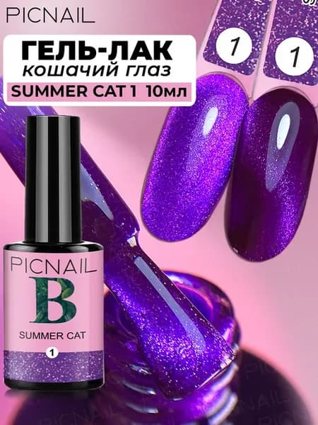 Гель лак для ногтей с эффектом кошачий глаз магнитный