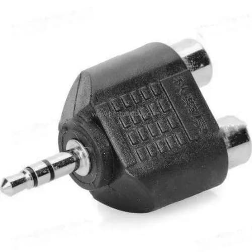 Кабель-переходник 3.5мм-2RCA Premier 2-210 3.5мм штекер на 2RCA гнезда - серебристый