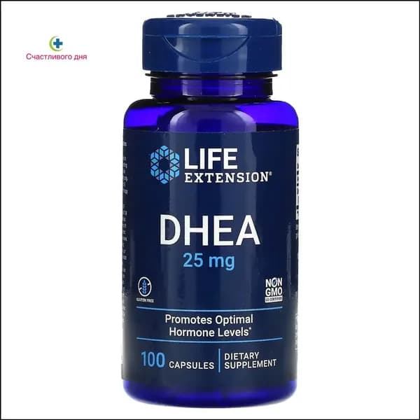 ДГЭА (дегидроэпиандростерон) Life Extension DHEA 25 мг 100 капсул