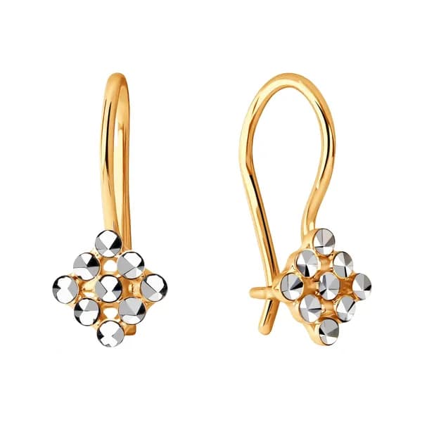 Золотые серьги DIAMANT-ONLINE 585 пробы