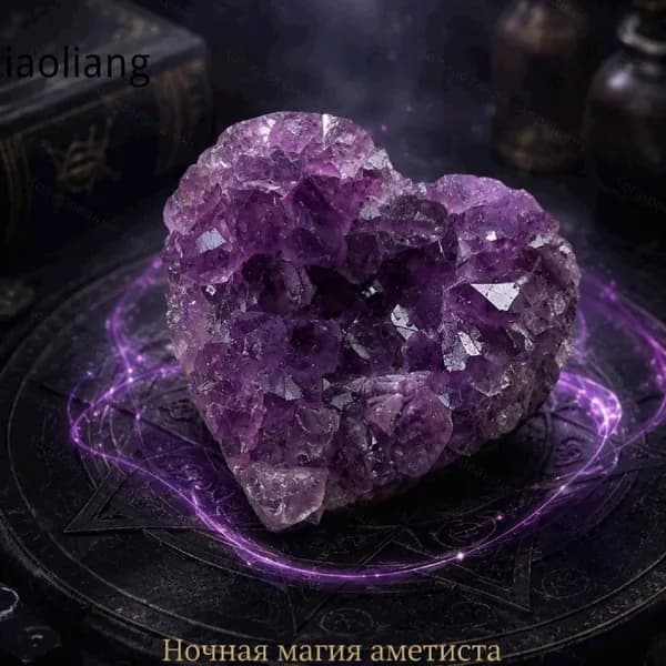 Домашний талисман-оберег из натурального аметиста
