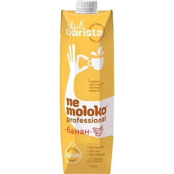 Напиток соевый Nemoloko Barista Банан 1 л