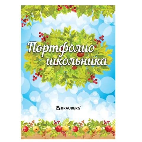Листы вкладыши для портфолио школьника "Окружающий мир", 14 разделов, 16 листов, BRAUBERG (126896-4027)