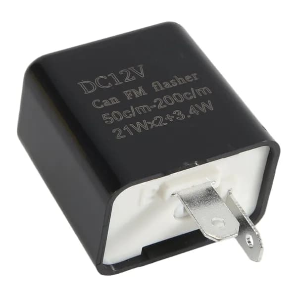 Реле-мигалка 2-контактное 12V, регулируемая частота / для поворотников мотоцикла, устраняет необходимость в нагрузочных резисторах.