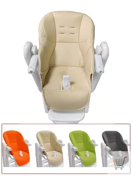 Чехол из эко-кожи на стульчик Peg-Perego Tatamia/Голубой-бежевый