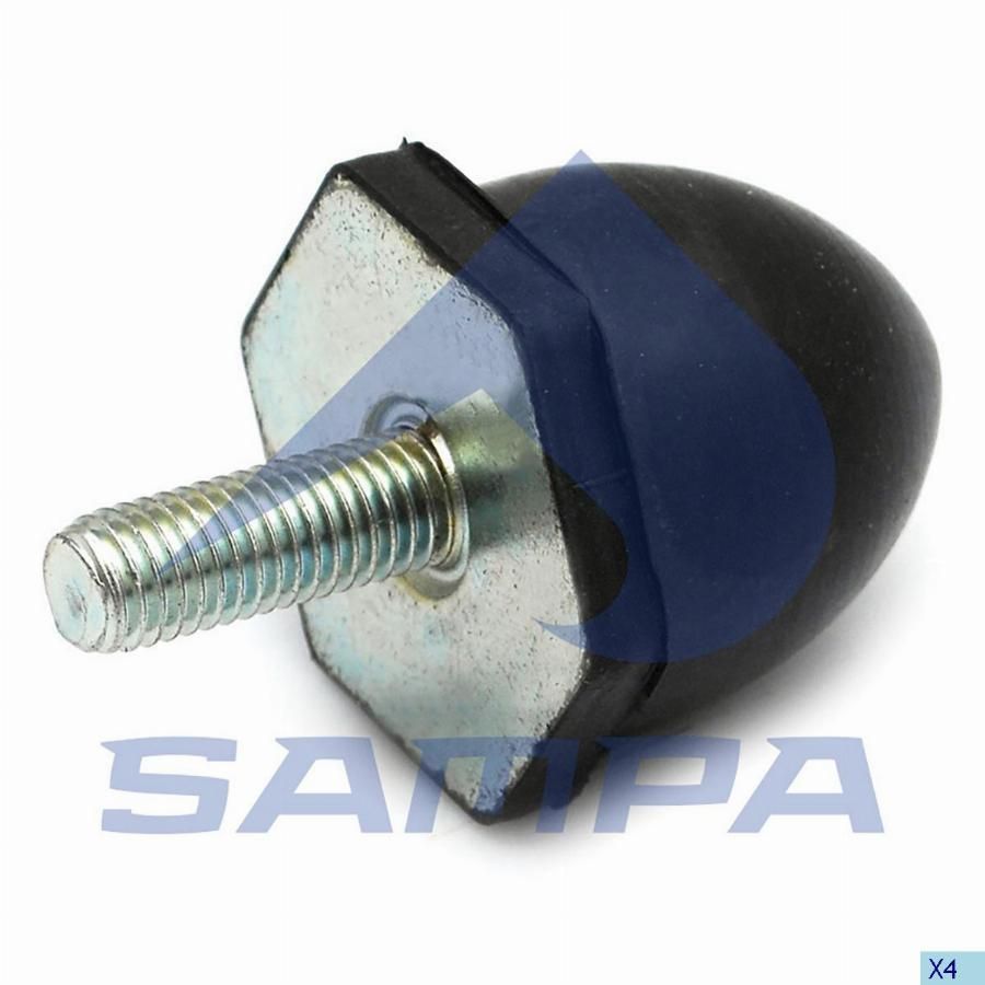 Отбойник кабины Volvo F, FL 6 (-2000), F, FL, FM 7, FLC, F, FL, N, NL 10, 12, 16, FH, FM, FMX, NH 9, 10, 11, 12, 13, 16 (Sampa)