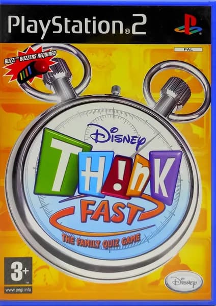 Disney Think Fast Отвечай - не зевай! Английский язык SLES 55394 Видеоигра на диске PS2. Товар уцененный