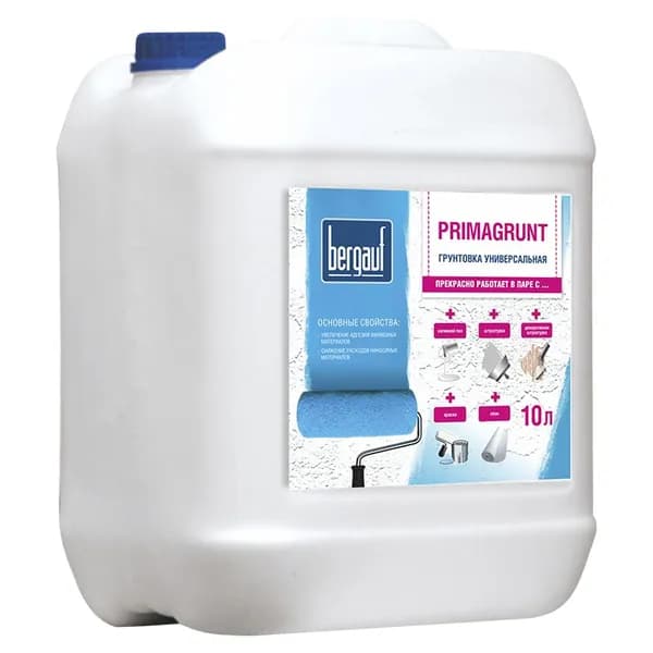 Грунтовка BERGAUF Primagrunt U, зима/лето,10л