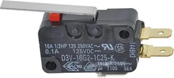 Микропереключатель OMRON D3V-16G2-1C25-K SNAP ACTION SPDT Rконт.макс 30мОм Пол 2 1 шт