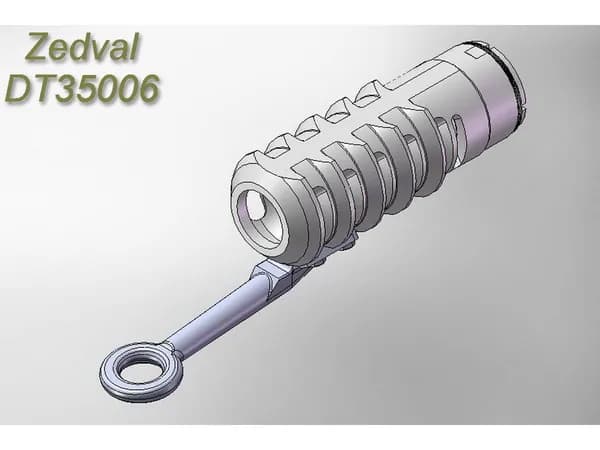 Zedval DT35006 Дульный тормоз для модели 122 мм гаубицы Д-30 (вариант 2)