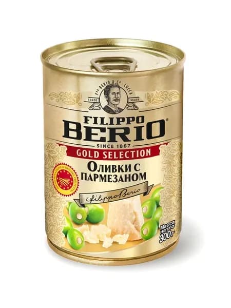 Оливки Filippo Berio с пармезаном, 300 г