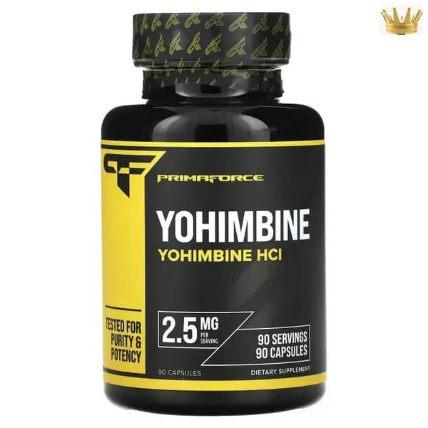 Йохимбин гидрохлорид Primaforce Yohimbine HCL 2,5 мг, 90 вегетарианских капсул