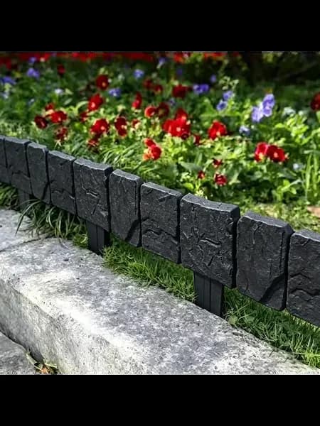 20шт Пластик имитация камня для ограждений растений