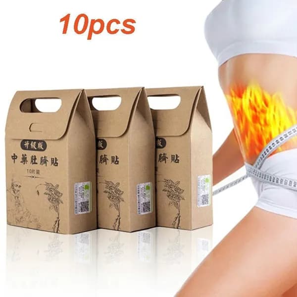 10шт Наклейки для похудения с узкой талией для сжигания жира на животе