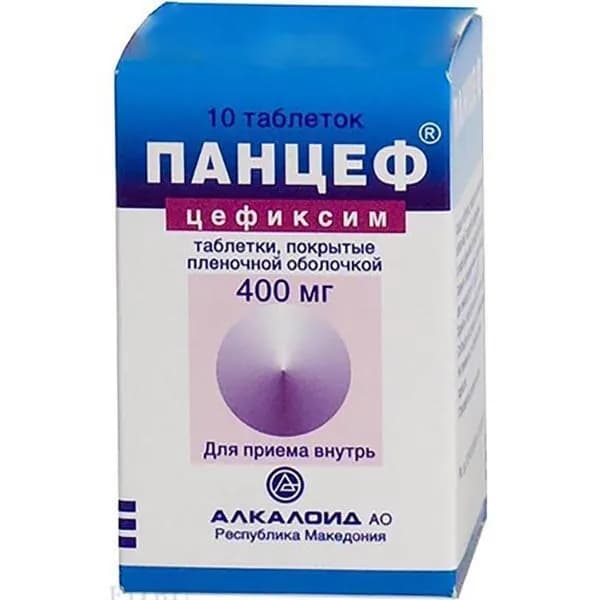 Панцеф таблетки п/о плен. 400мг 10шт