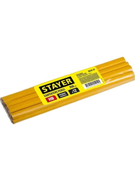 Карандаш строительный STAYER 250 мм 0630-25 (2 шт)