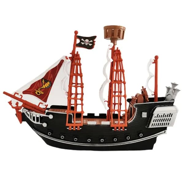 Пластиковая модель пиратского корабля из Пиратов Карибского моря с функцией скольжения