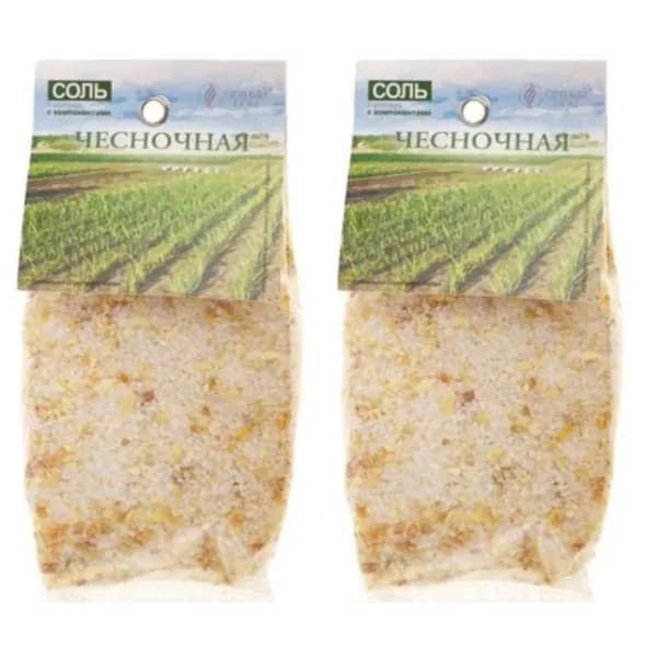 Пряный Дом Соль пищевая Чесночная, с компонентами, 200 г, 2 шт
