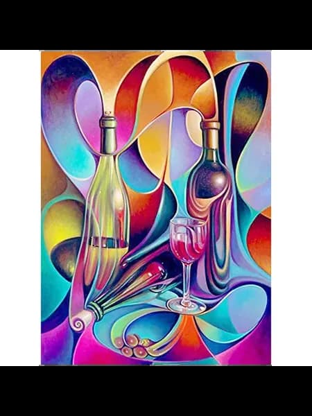 5D алмазная живопись для бокала вина 30x40см, комплект
