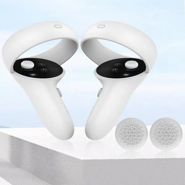 Силиконовые колпачки для джойстиков VR-гарнитур Quest 3, Quest 2, Pico 4, Quest Pro, белые