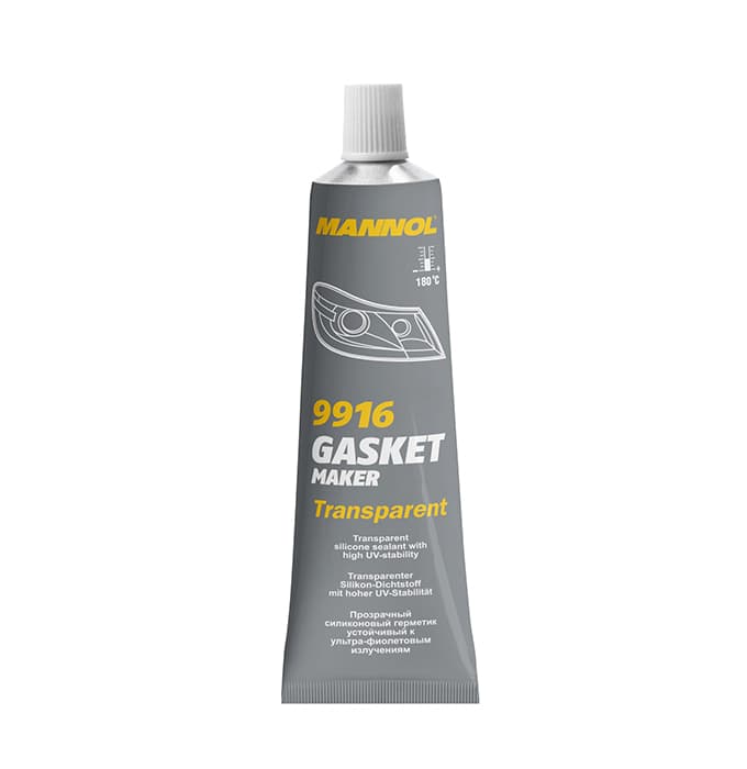 MANNOL 9916 Силиконовый герметик прозрачный "Silicone-Gasket Maker Transparent" 85гр