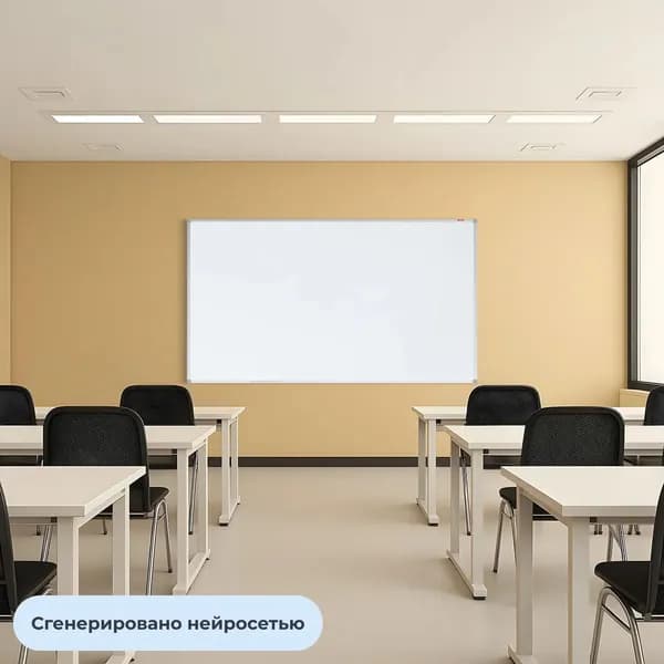 Доска магнитно-маркерная 100х200 см комус в алюм. проф., лак,(набор из 1 шт)
