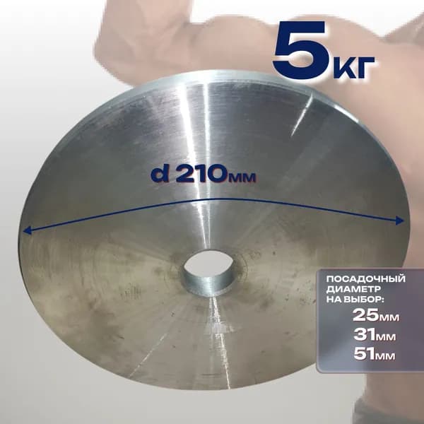 Блины для гантелей посадочный d 25 мм